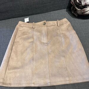Philosophy Tan Mini Skirt